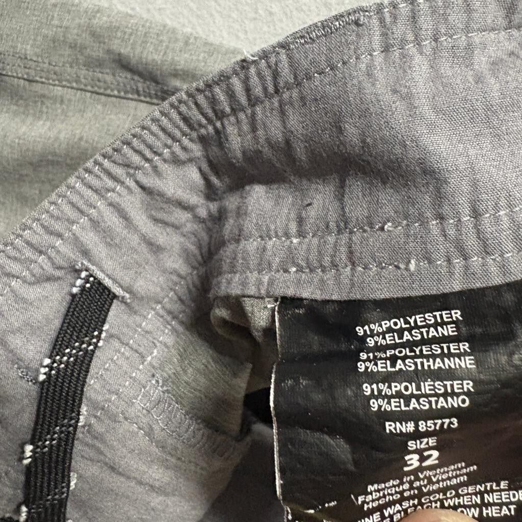 ONeill Hybrid Shorts Mens 32 Gray Boardshorts Walkshorts Stretch Swim Trunks