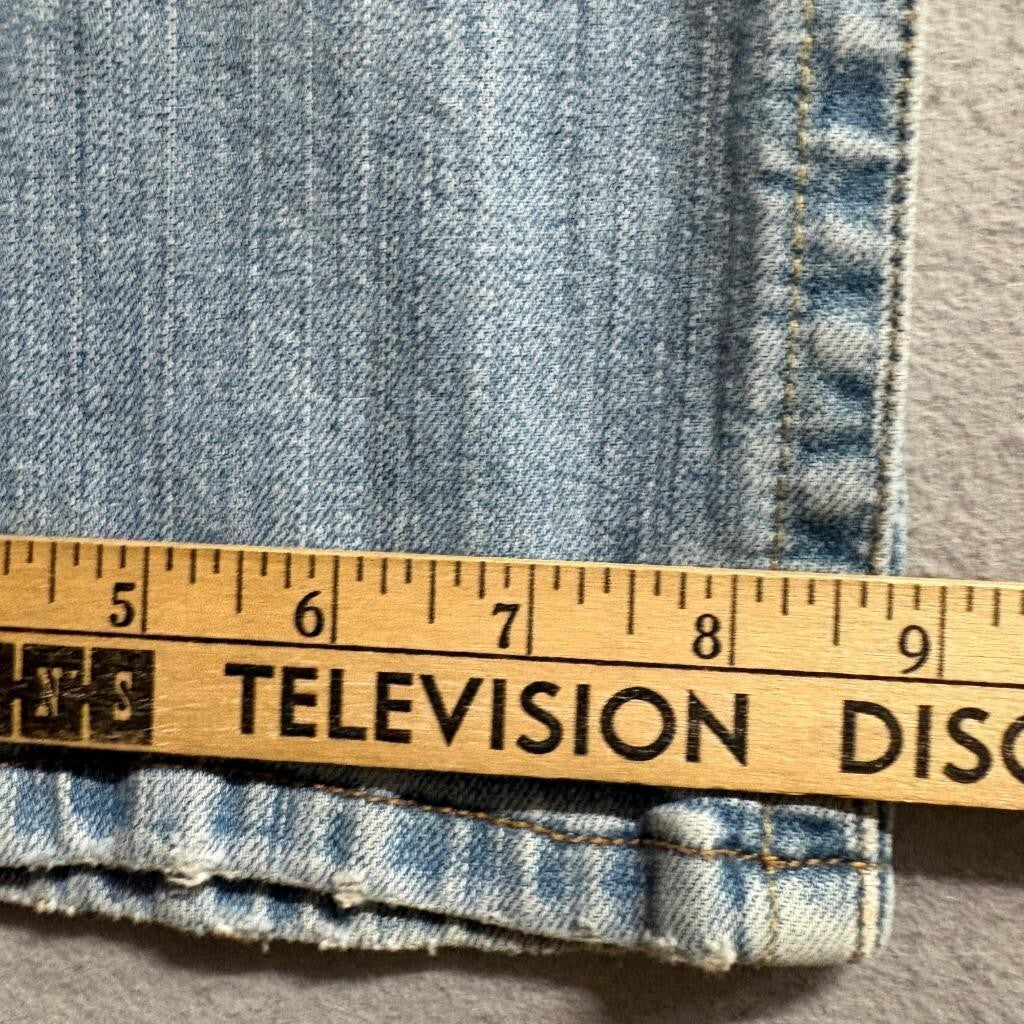 Behold Amber Flare Leg Jeans Juniors Size 5 Light Wash Denim Low Rise