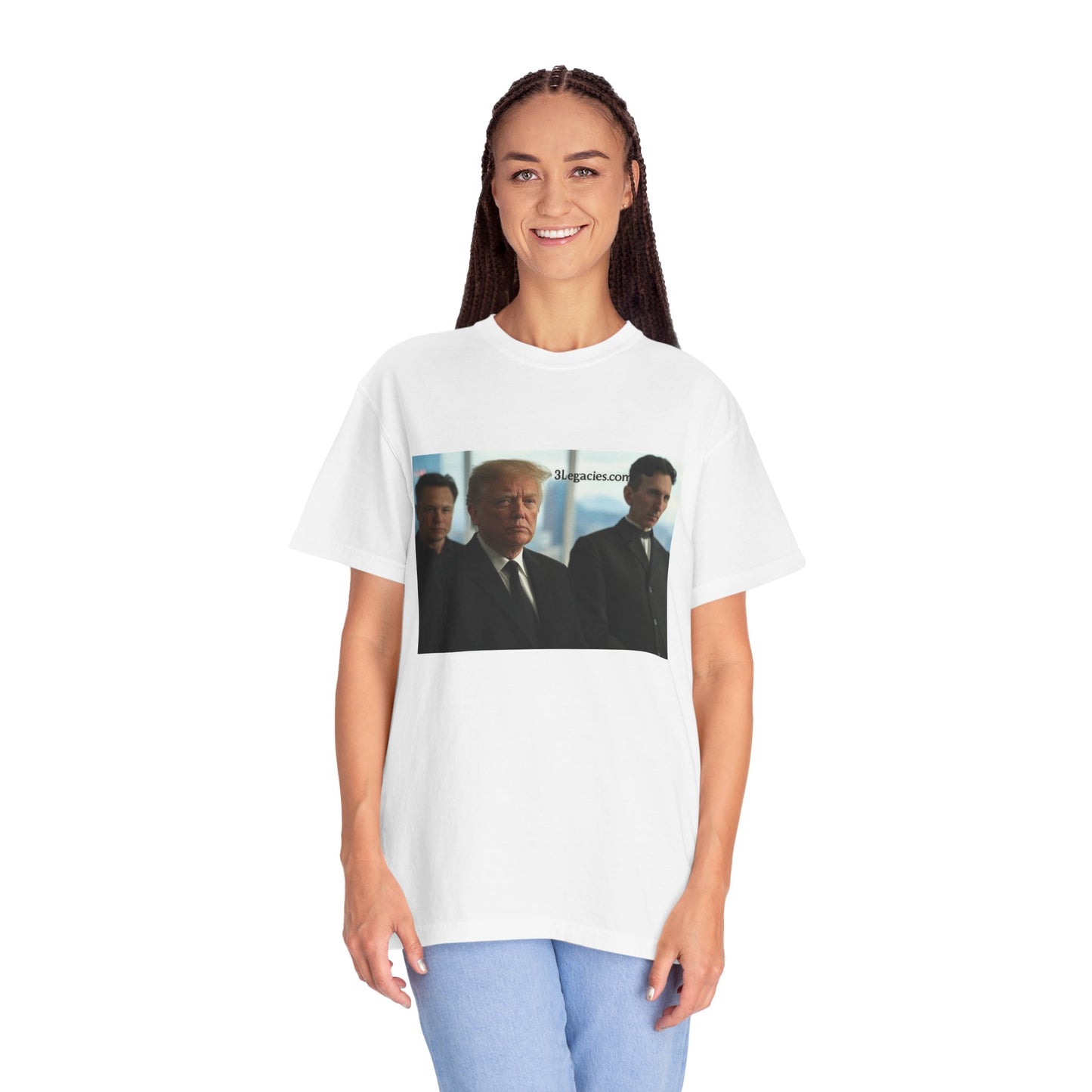 Unisex T-Shirt 3 Legacies Trump Musk Tesla Graphic Tee