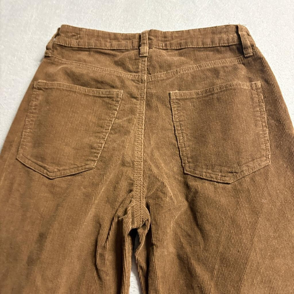 Cotton On Cord Straight Jean Womens Size 6 Brown Corduroy Pants High Rise