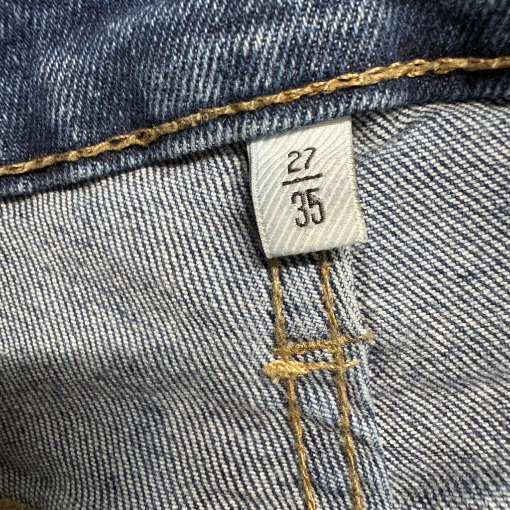 American Tall Chloe High Rise Flare Jeans Womens 27 x 35 Stellar Blue Wash Denim