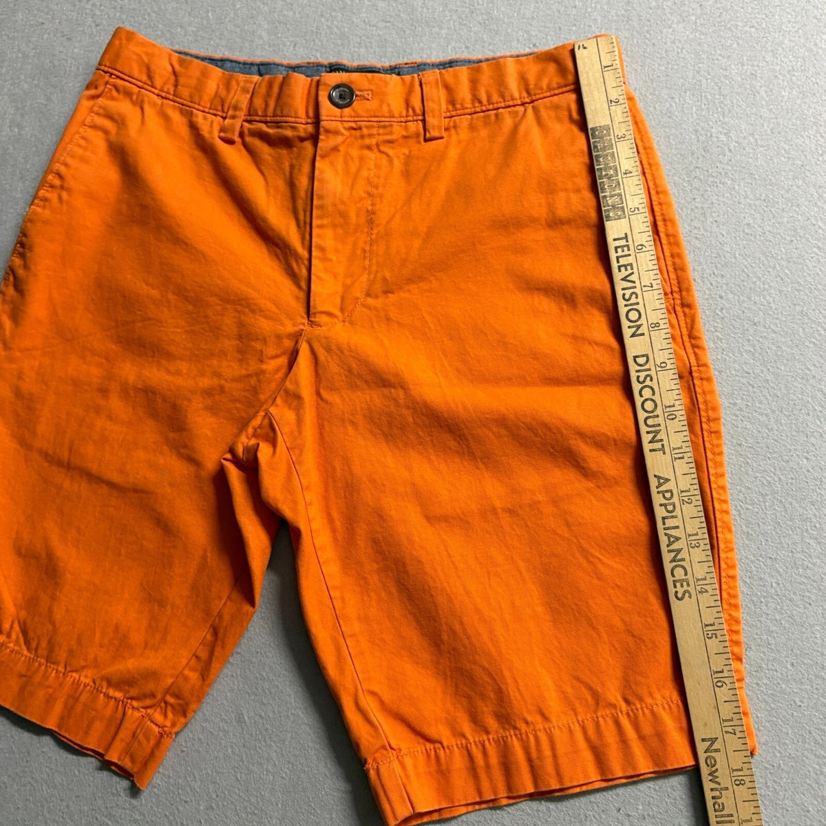 Banana Republic Chino Shorts Mens Size 29 Orange Cotton Casual Flat Front