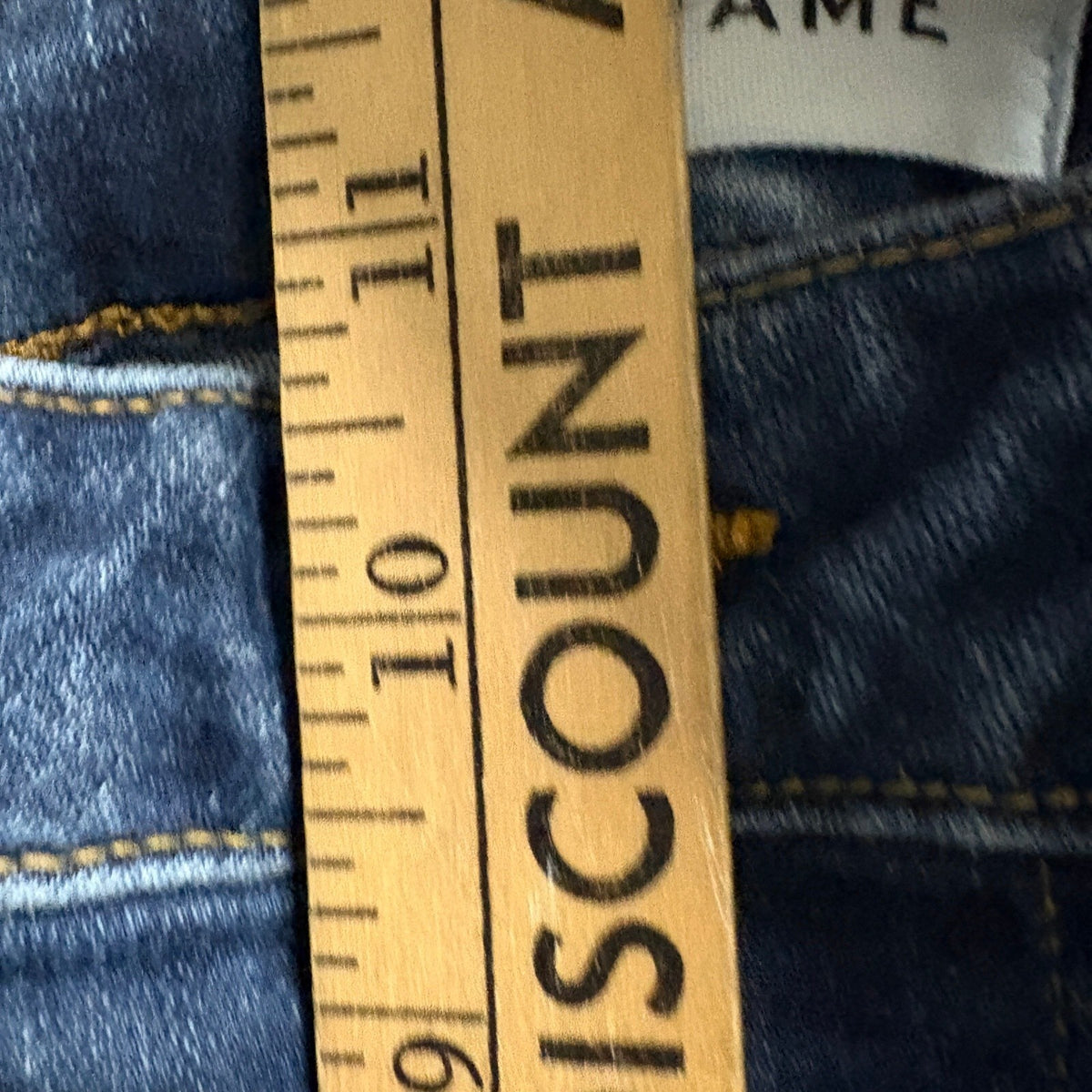 FRAME Le One Skinny Jeans Womens Size 2 Blue Stretch Denim High Rise Flaw