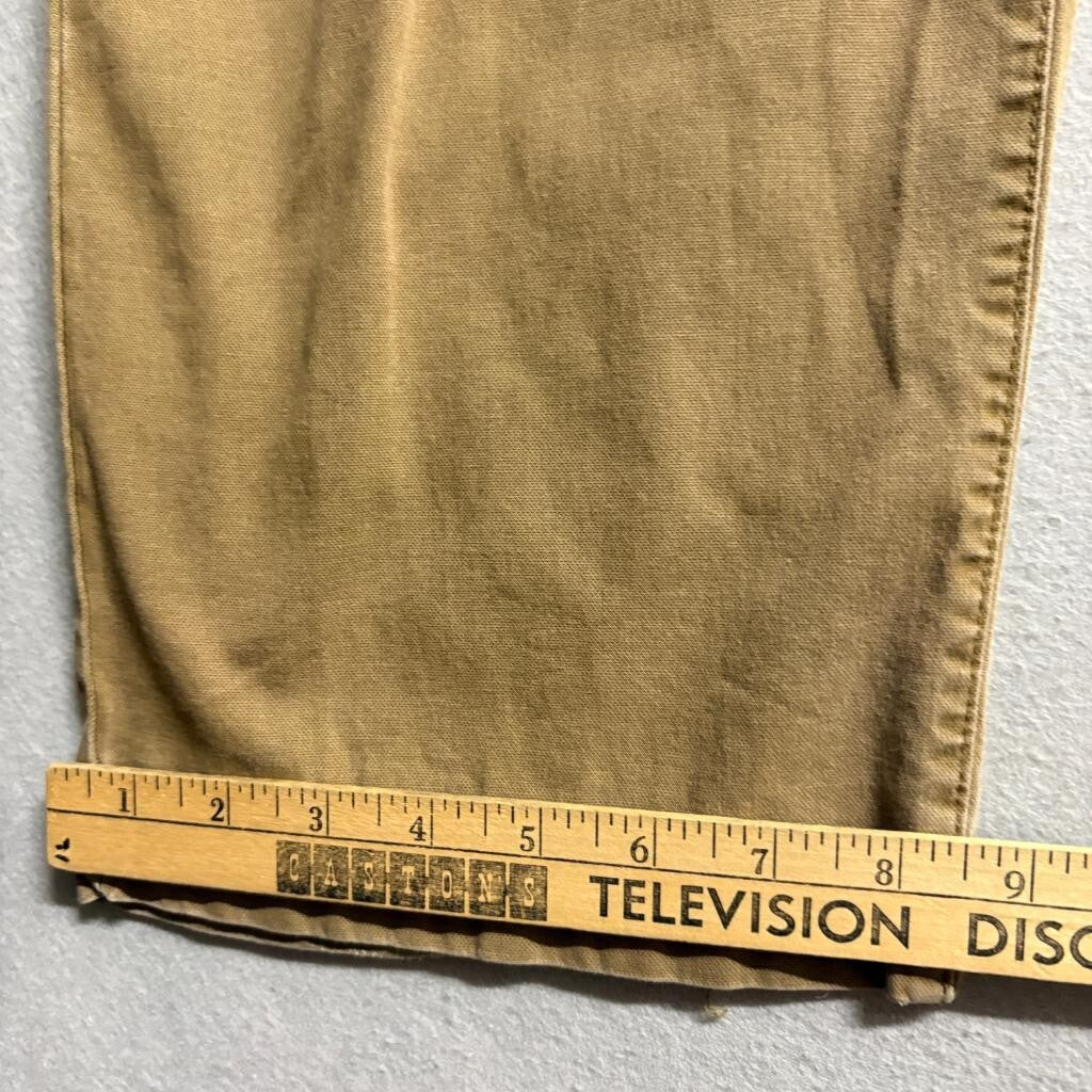 Weatherproof Vintage Mens Pants 40x32 Honey Brown Stretch Utility Canvas Cargo