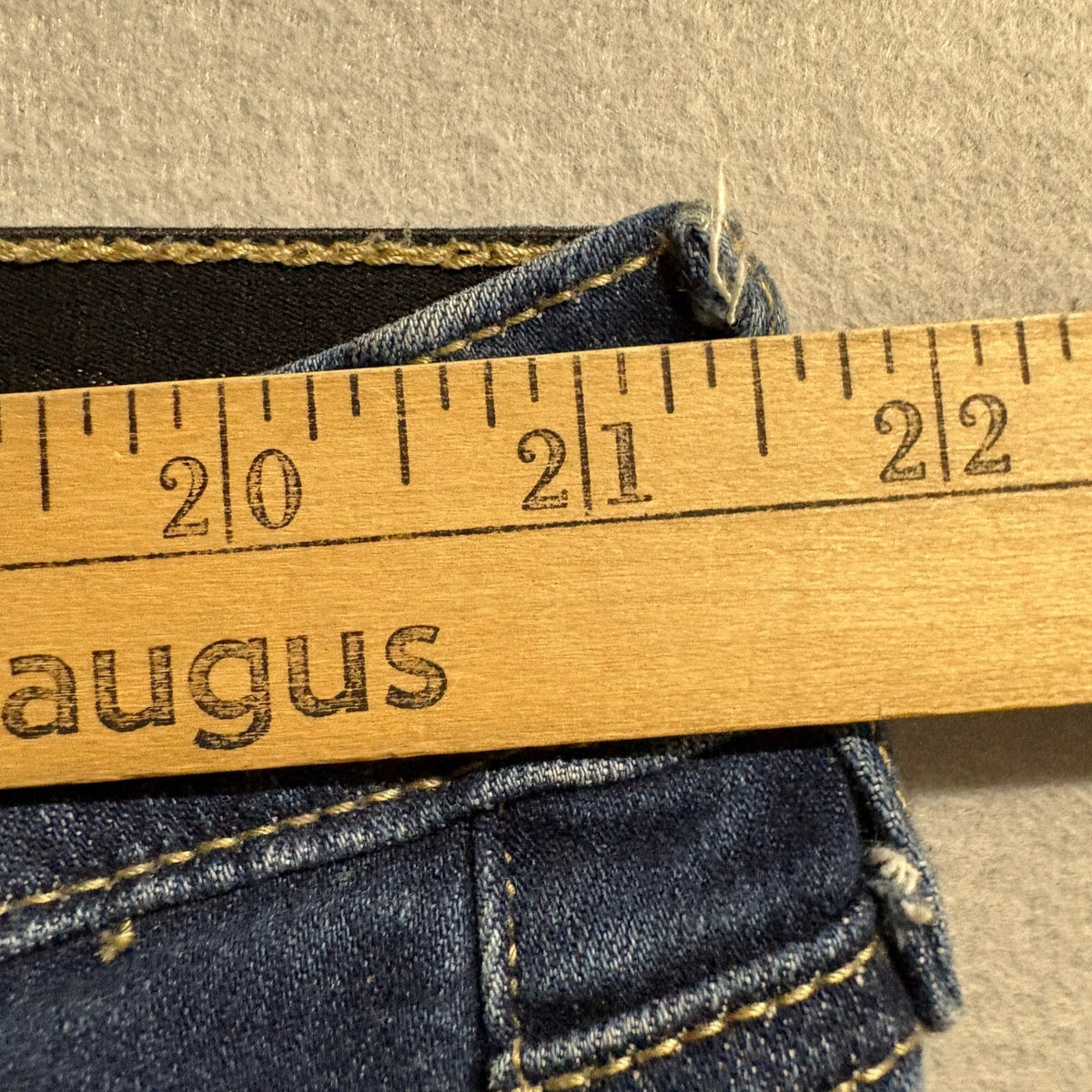 Torrid Sky High Skinny Jeans Womens 22 Short Blue Raw Fray Hem Stretch Denim