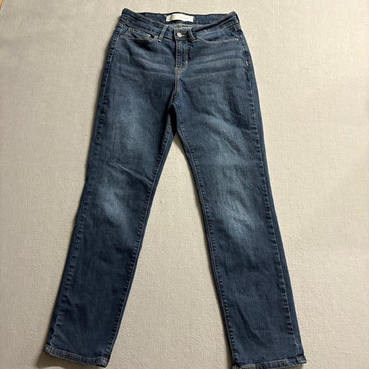 Signature by Levi Strauss Co Gold Womens Mid Rise Straight Jeans Size 6S W28 L30