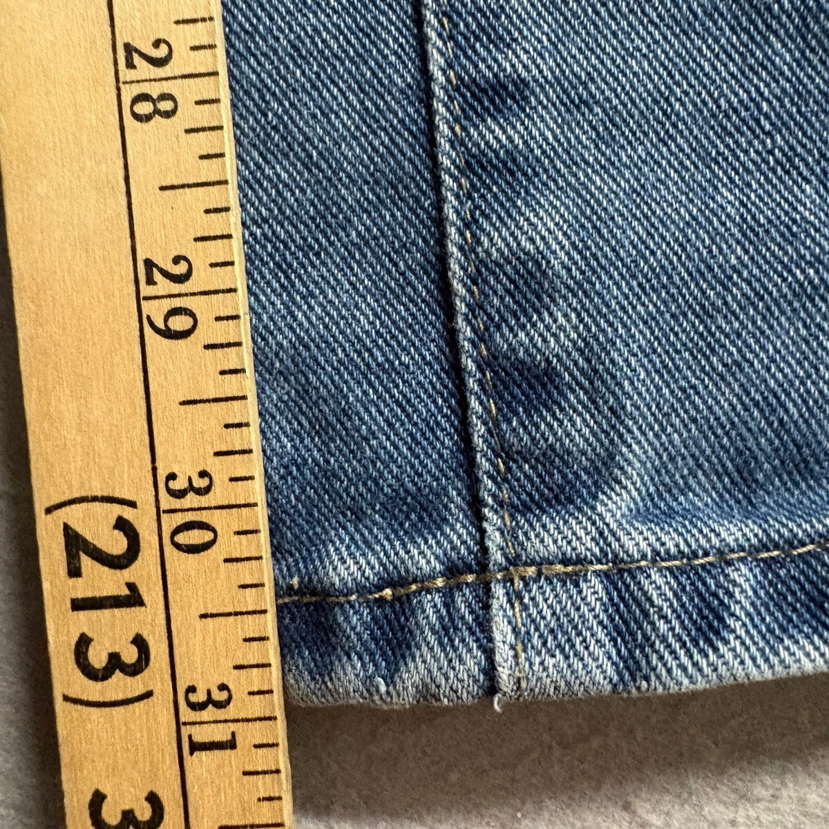 TRTR Wide Leg Jeans Womens Size 0 Blue Denim High Rise Distressed Hem Y2K