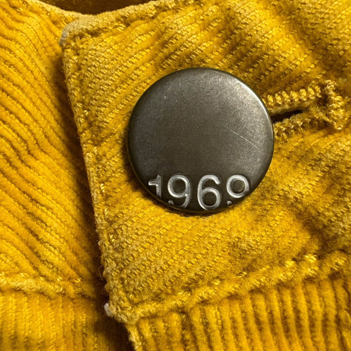 Gap 1969 Real Straight Corduroy Pants Womens 28/6 Yellow Gilded Gold Stretch