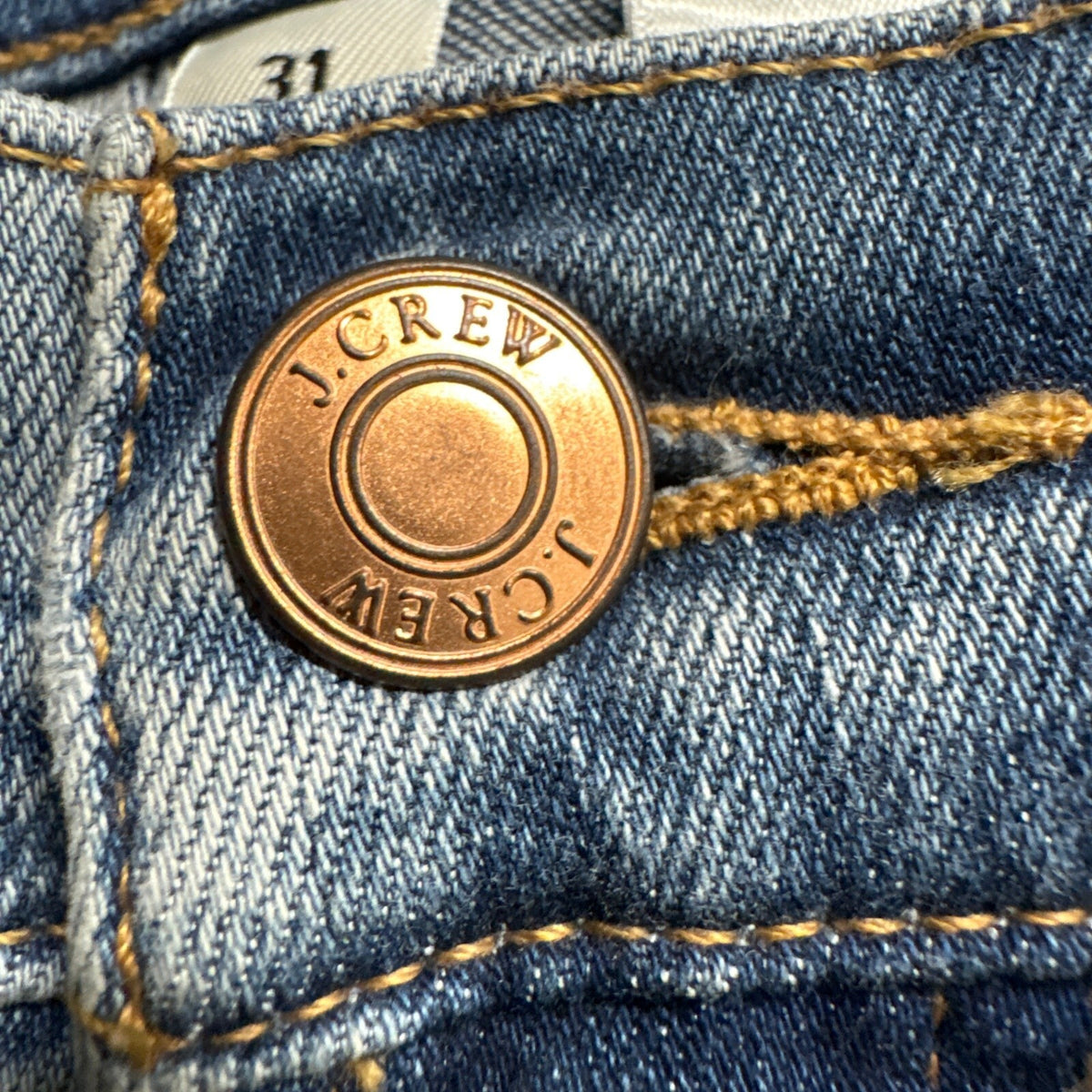 J.Crew Toothpick Skinny Jeans Womens 31 Blue Denim Stretch Ankle Inseam 28