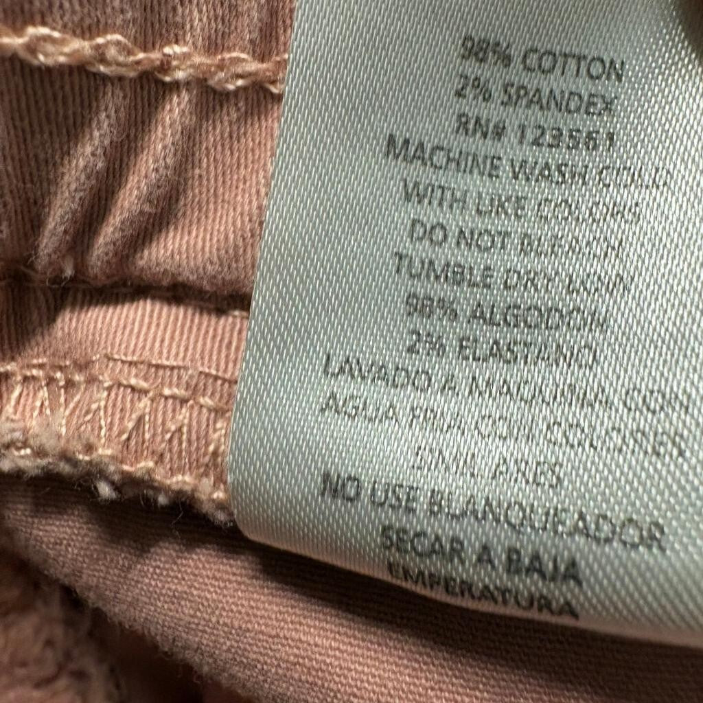 Monkey Ride Jeans Womens Cargo Jogger Pants Size 15/32 Pink Mauve Elastic Waist