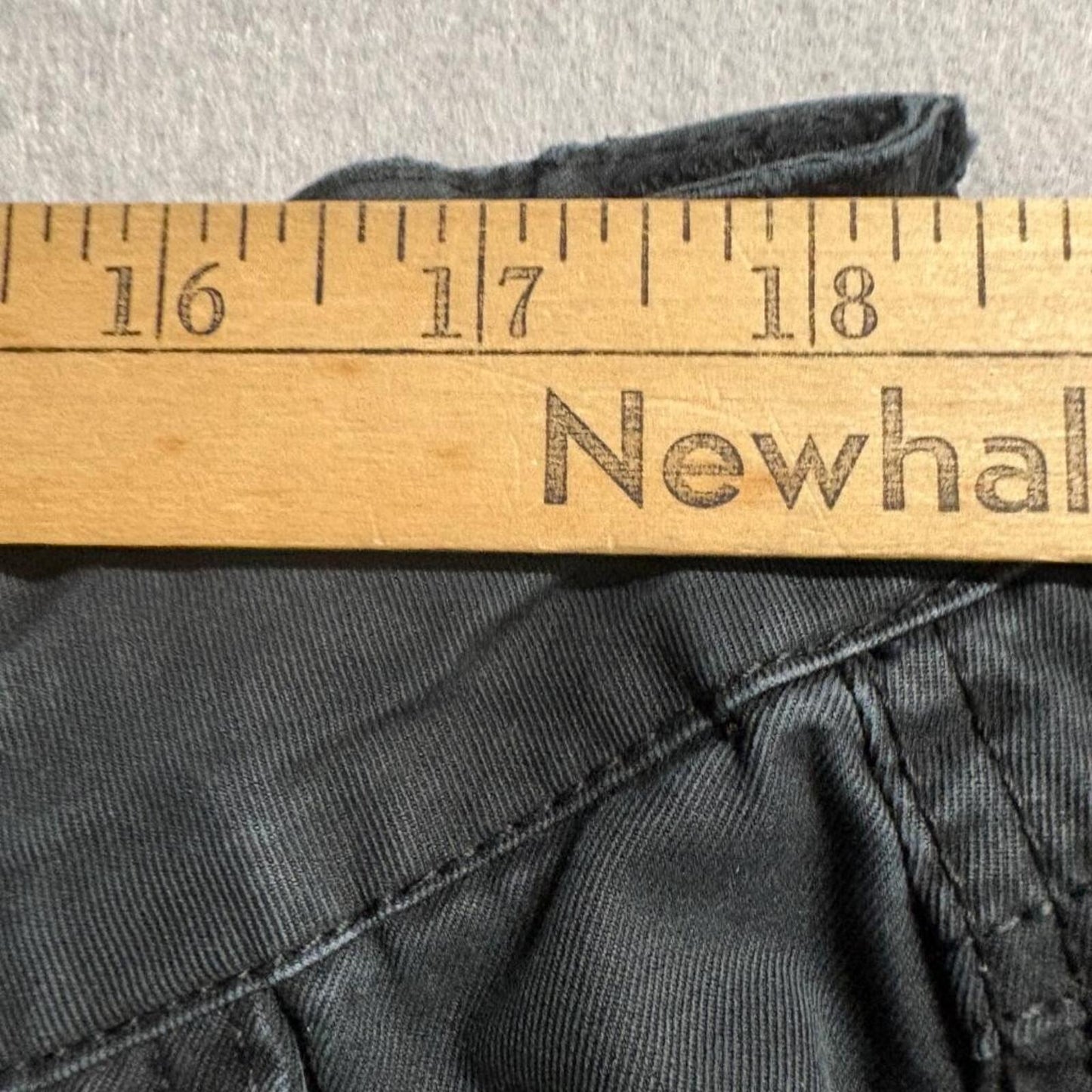Matchstick Mens Cargo Pants Size 38 Black Cotton Multi Pocket Tactical Utility