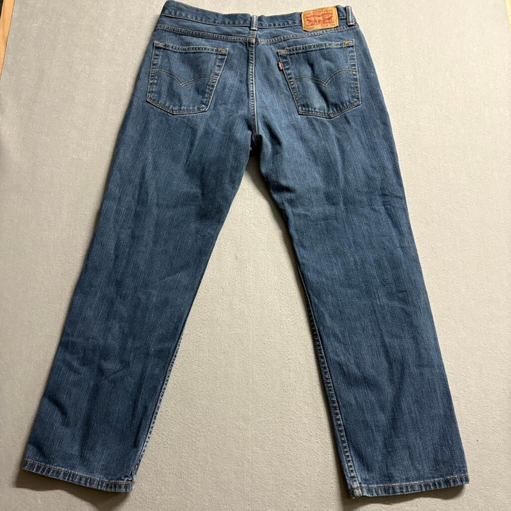 Levi's 514 Straight Fit Jeans Mens 36x30 Blue Denim Cotton Pants