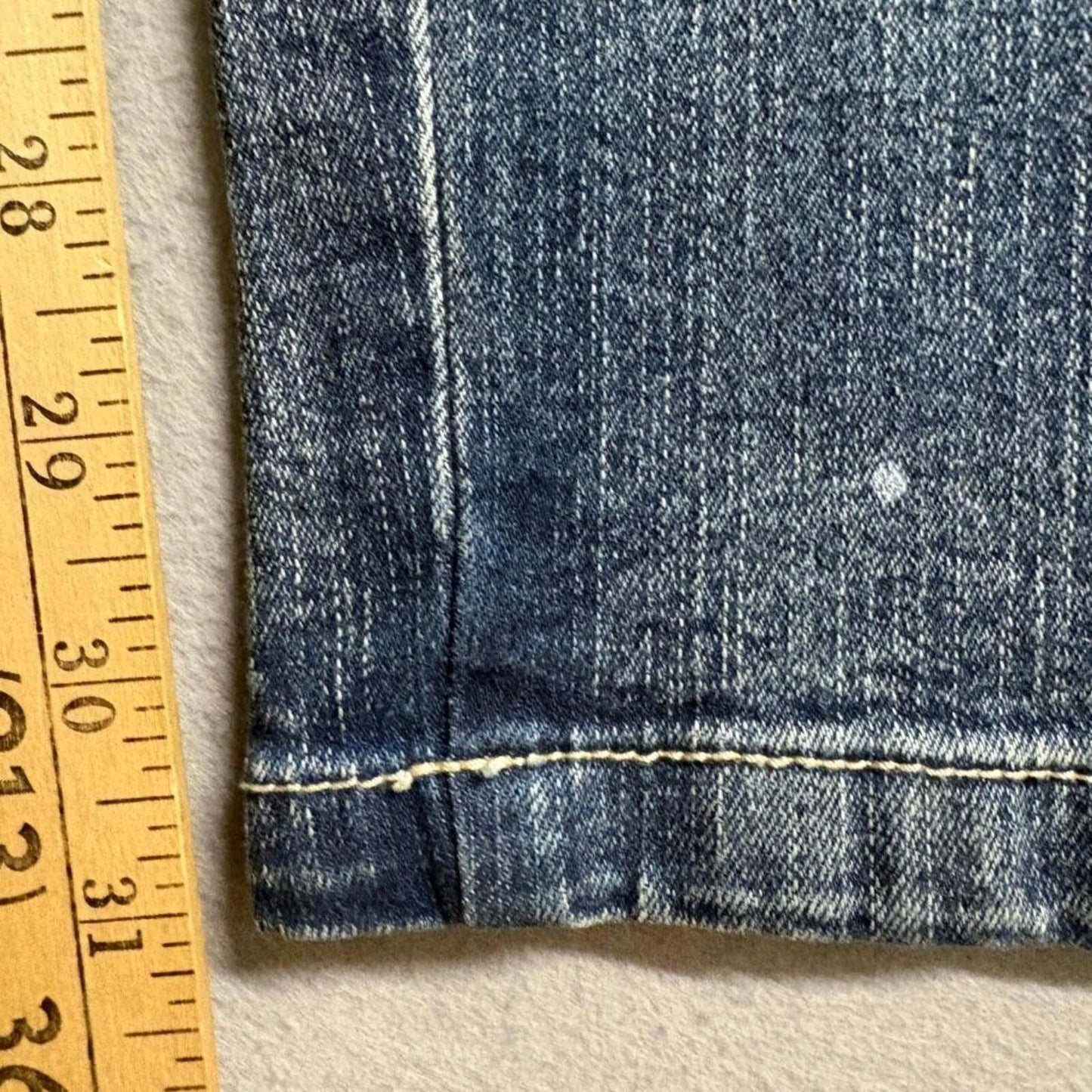 Refinery Republic Moto Jeans Mens 46 Blue Distressed Biker Slim Leg Denim