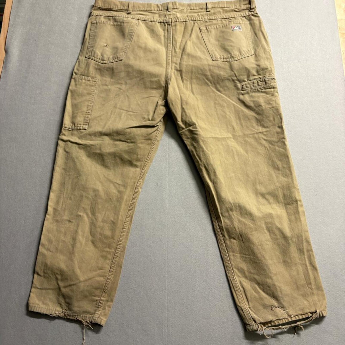 Tyndale FRMC Flame Resistant Work Pants Mens 44x29 Brown Canvas Utility Cargo