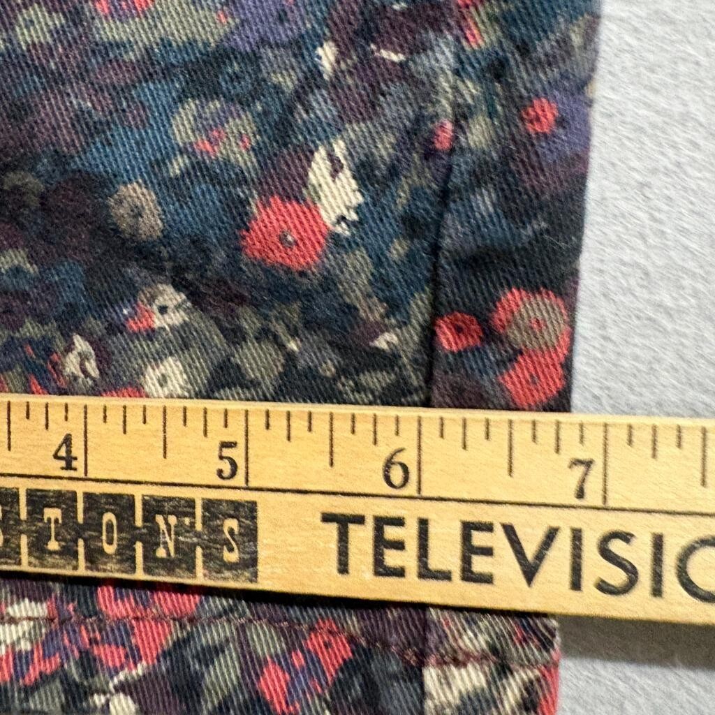 Gloria Vanderbilt Amanda Jeans Womens 4 Average Floral Print Stretch Straight