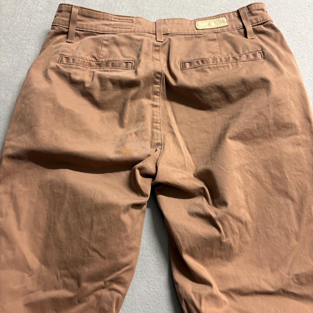 AG Adriano Goldschmied Caden Tailored Trouser Pants Womens 27R Brown Stretch