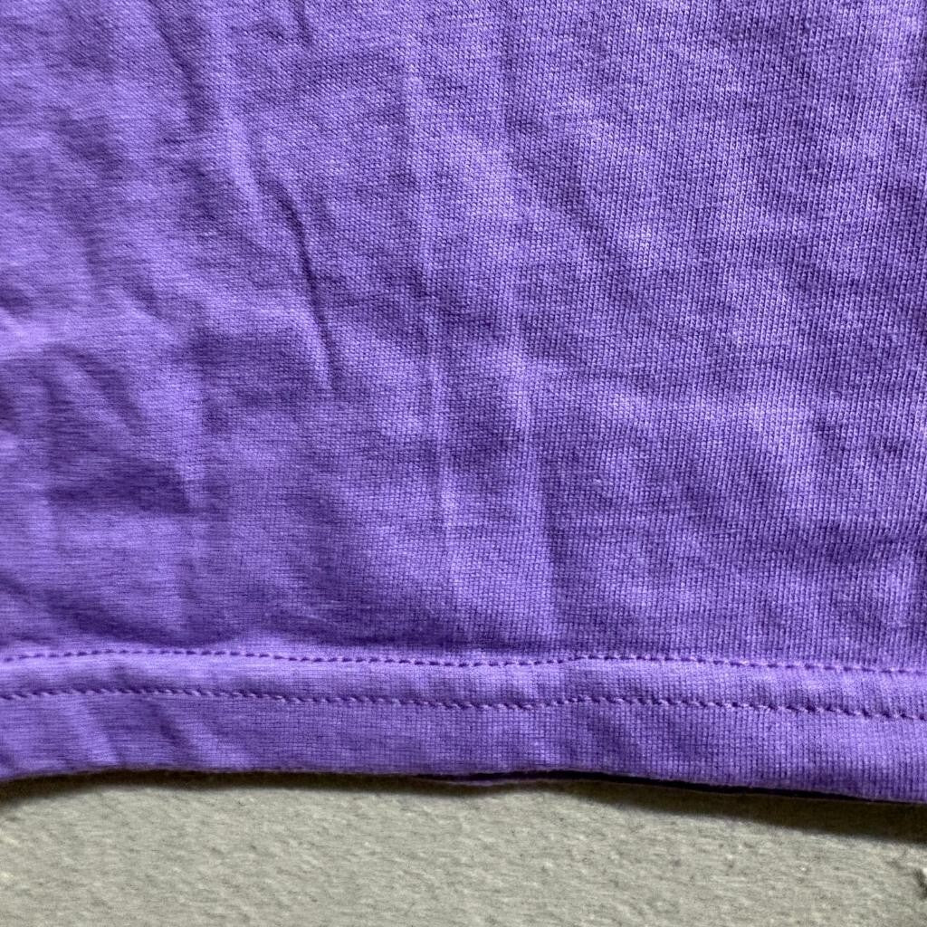 Vintage Key Elements Purple Pocket T-Shirt Mens Large 100% Cotton Made in USA