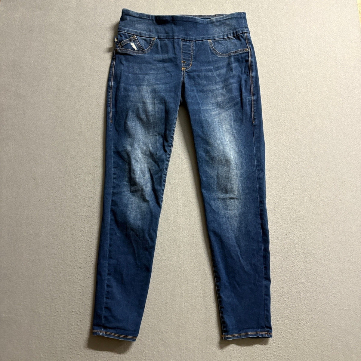 Rock & Republic Denim Rx Fever Pull On Jeans Womens Size 12 M Blue Medium Wash