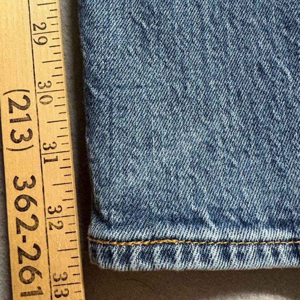 Levis 501 Original Fit Jeans Mens 34x34 Blue Denim Button Fly Stretch Pants