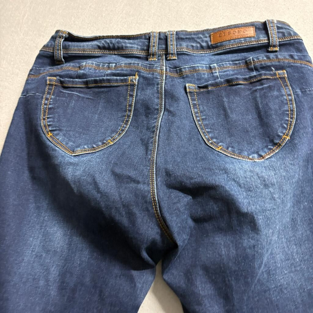 Ci Sono Denim Collection Girls Skinny Jeans Size 11 Blue Stretch Denim