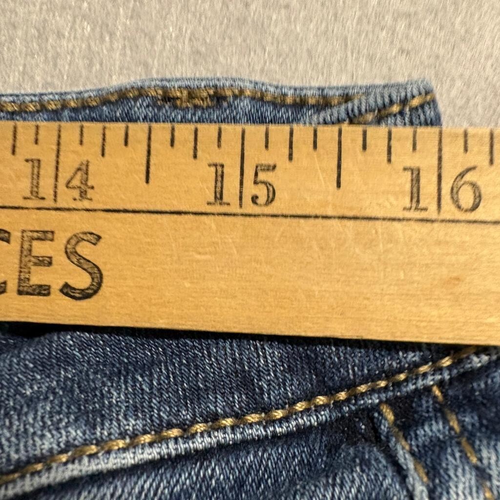 Daytrip Virgo Straight Jeans Womens 30R Blue Denim Stretch Mid Rise