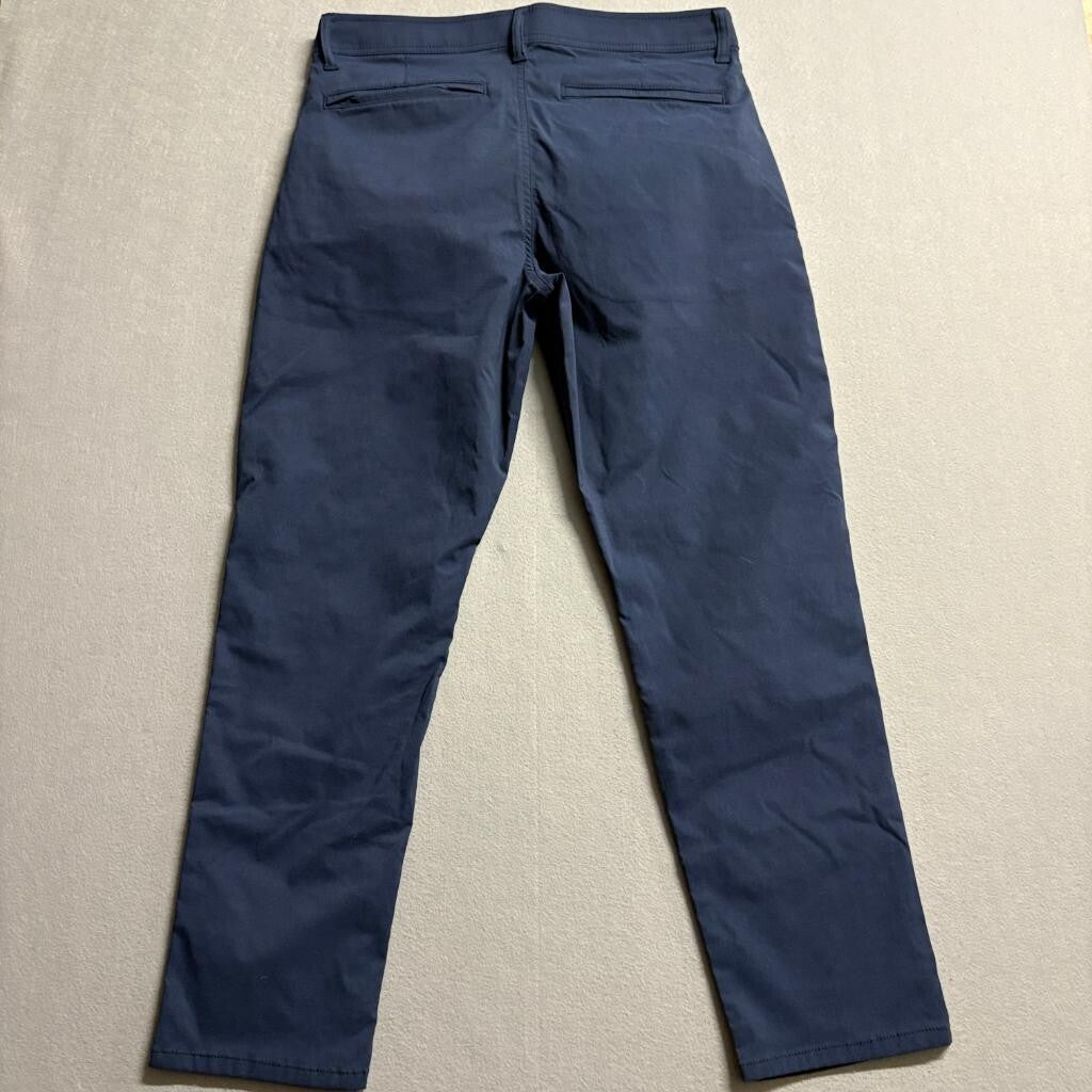 Weatherproof Vintage Mens 34x30 Blue Nylon Spandex Stretch 5 Pocket Pants