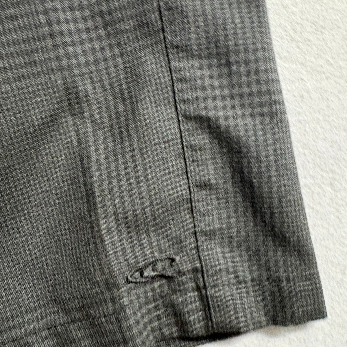 ONeill Hybrid Shorts Mens 36 Gray Plaid Boardshorts Walkshorts Polyester Blend