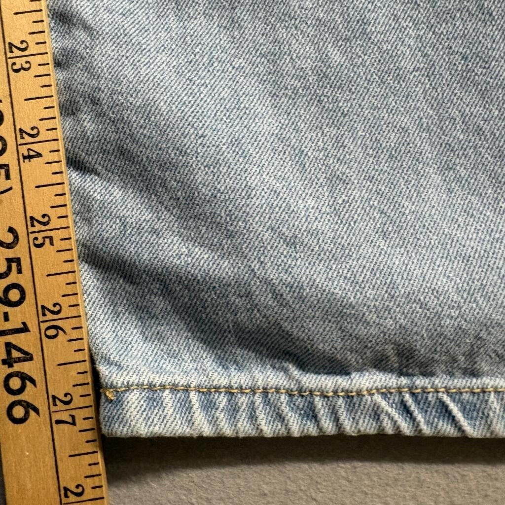 Wax Jean Collection Womens Medium Light Wash Denim Cargo Jeans Elastic Waist