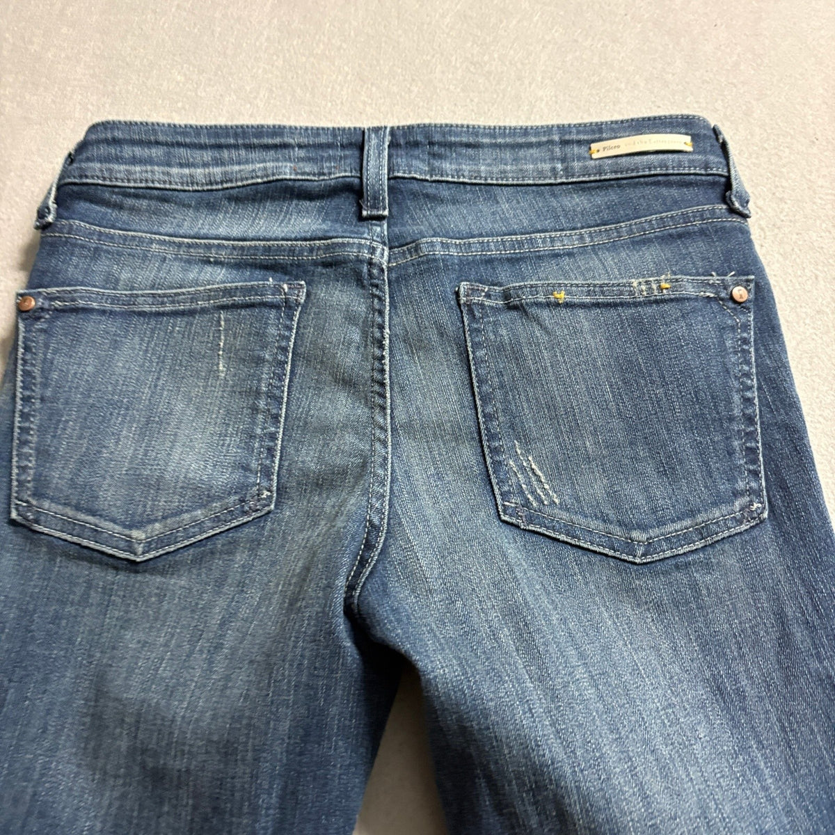 Pilcro and the Letterpress Stet Jeans Mens Size 27 Blue Patchwork Skinny Denim