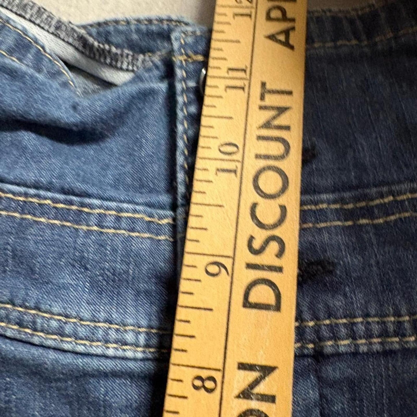 Guess Jeans Womens High Waist Flare Leg Denim Blue Stretch Corset Back Size 24