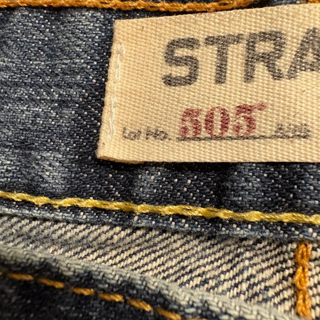 Levis 505 Straight Fit Jeans Mens 32x34 Blue 100% Cotton Denim Medium Wash
