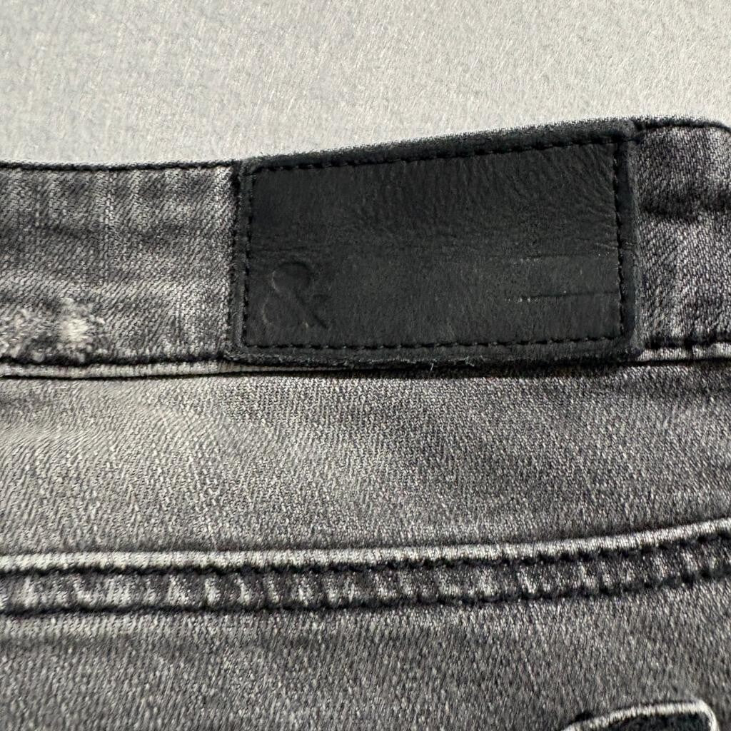 K Sqin Women Skinny Jeans Size 25 Gray Acid Wash Stretch Denim Low Rise