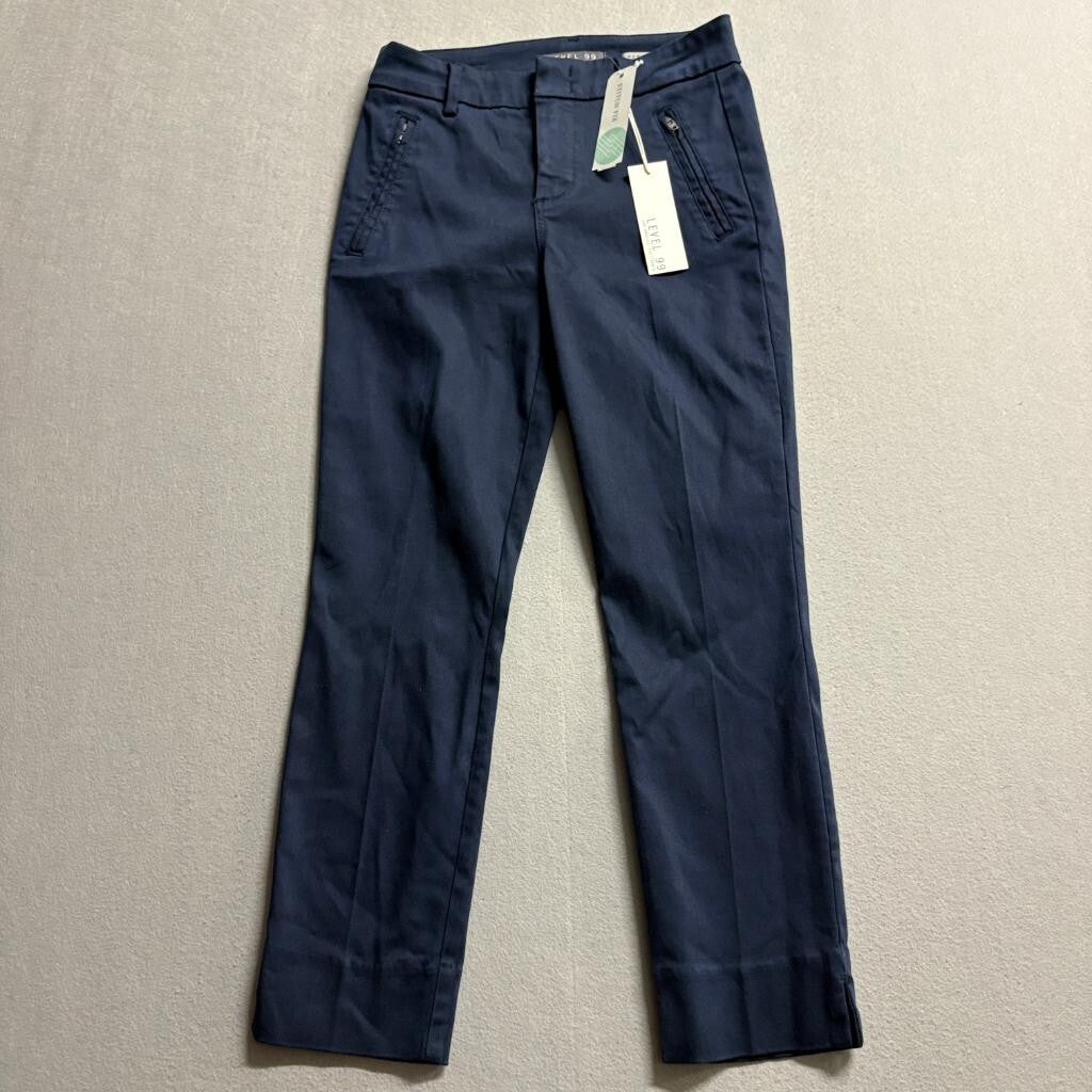 Level 99 Francis Straight Leg Pants Womens 25P Navy Blue Stretch Stitch Fix