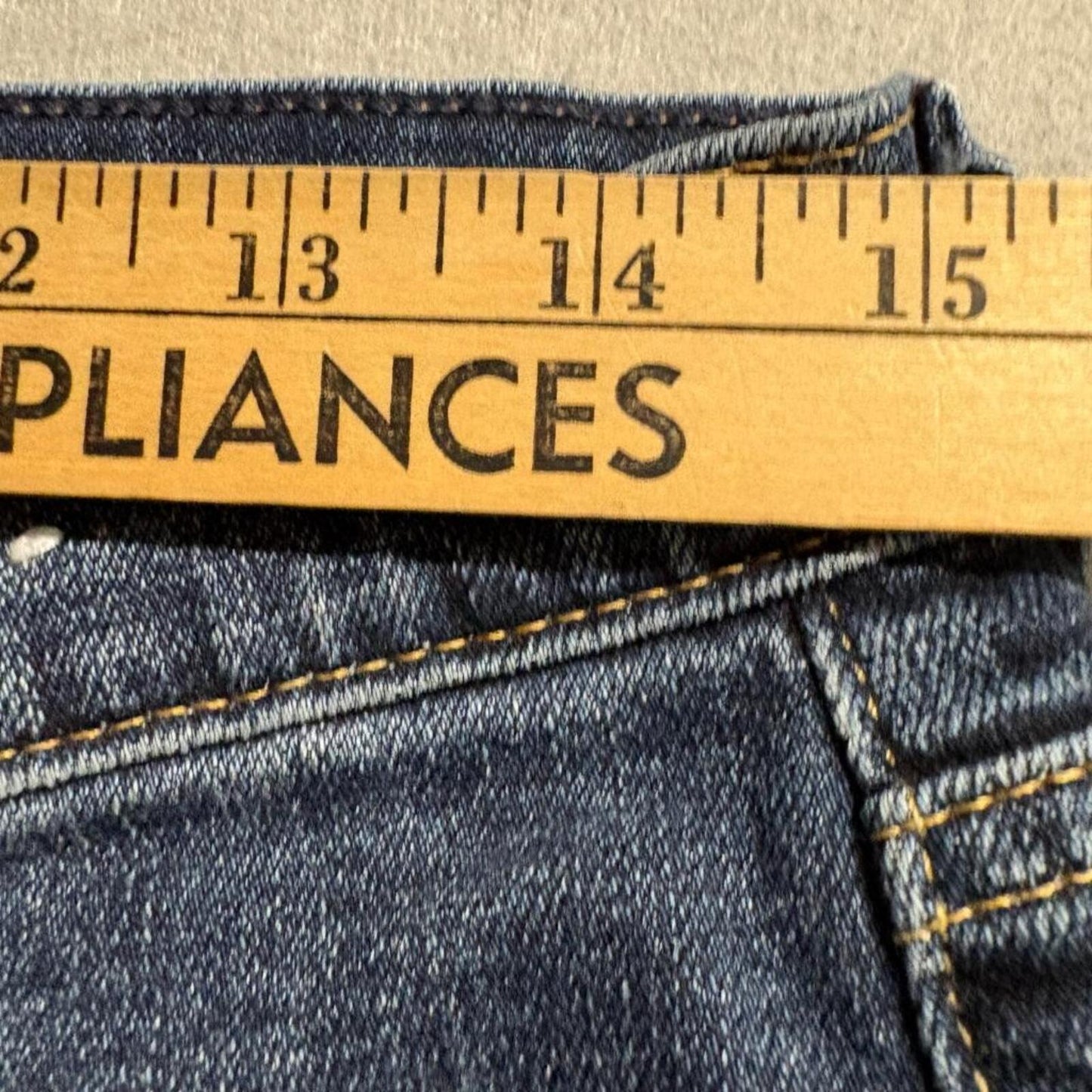 Gap Girlfriend Jeans Womens 27 4R Blue Denim Mid Rise Stretch Crop Pants