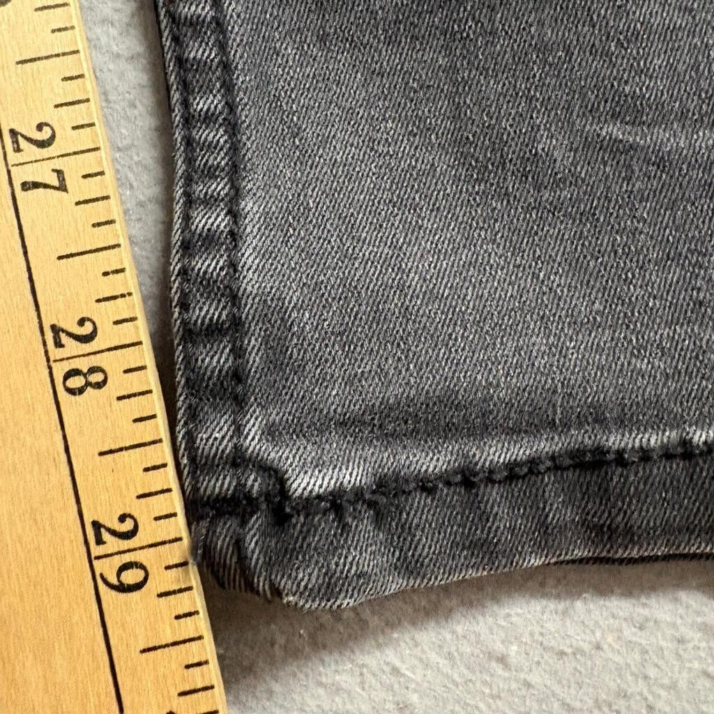 Seven7 Womens Gray Embroidered Floral Skinny Jeans Size 6 Stretch Denim