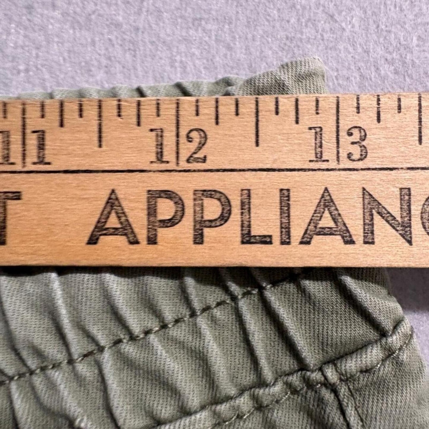 V.I.P. Womens Cargo Jogger Pants Size 7/8 Green Utility Elastic Waist Stretch