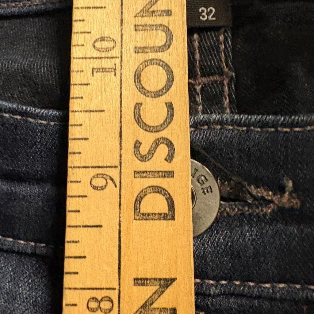 Paige Lennox Slim Fit Jeans Mens 32 Blue Stretch Denim Rayon Blend