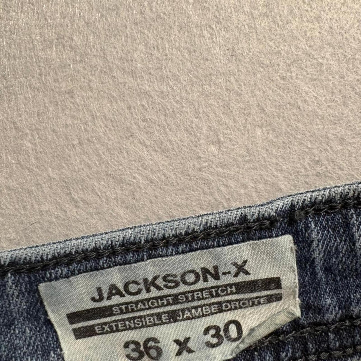 Buffalo David Bitton Jackson-X Jeans Mens 36x30 Blue Straight Stretch Denim