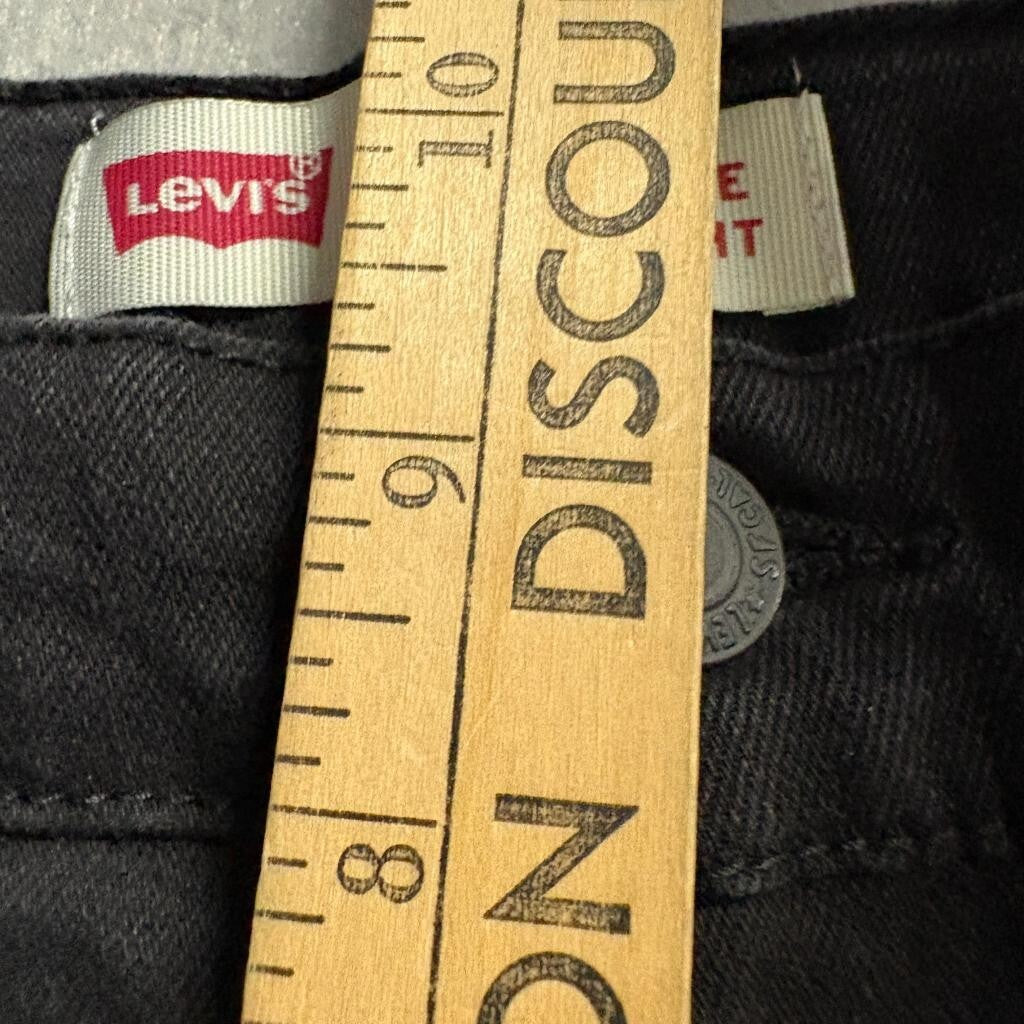 Levi's 514 Straight Leg Jeans Boys Size 16 Reg W28 L30 Black Performance Denim