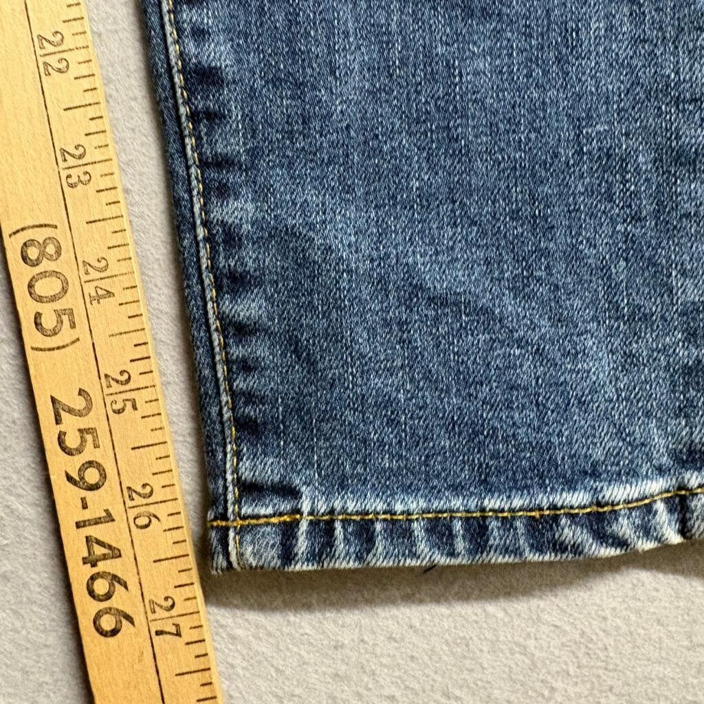 AG Adriano Goldschmied Theory Luxe Nikki Crop Jeans Womens 27 Blue Denim