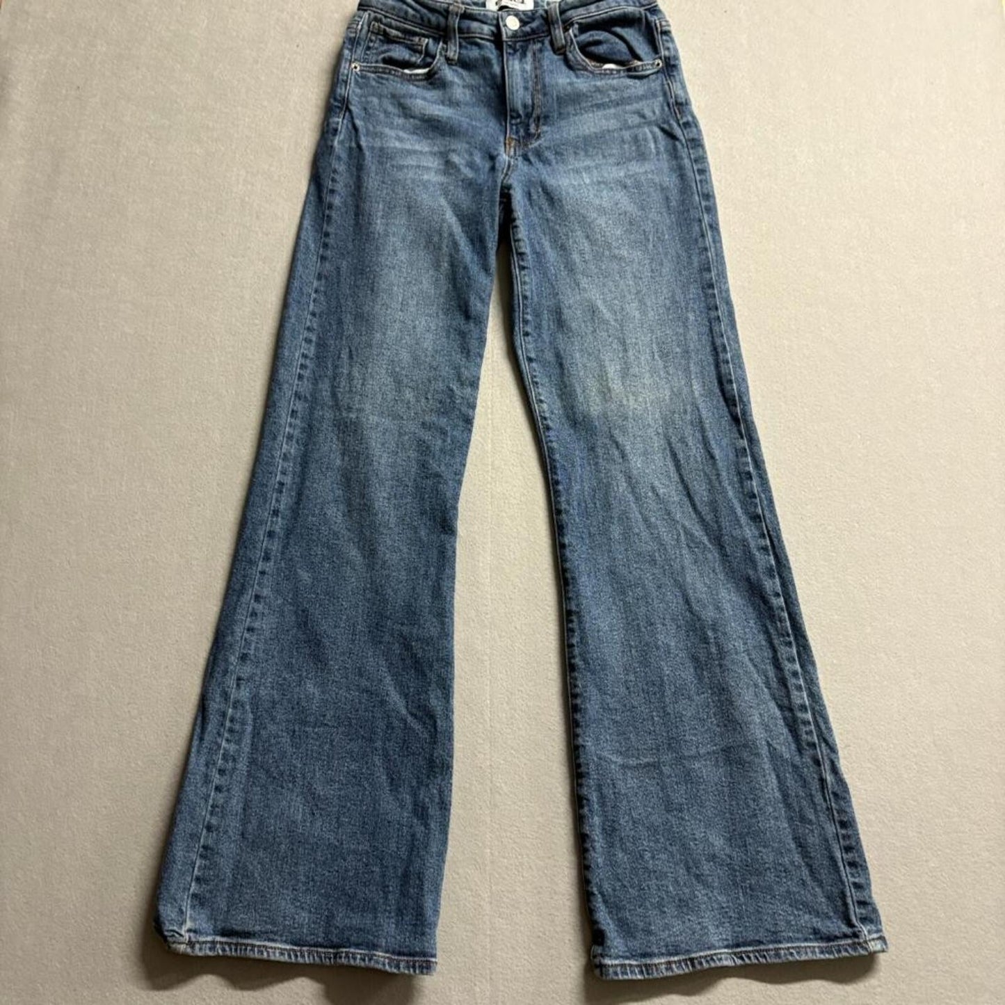 RSQ High Rise Flare Jeans Womens Size 26 Blue Denim Stretch Pants