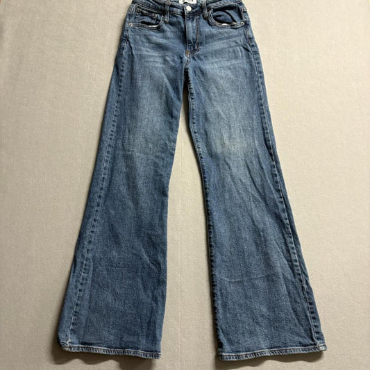 RSQ High Rise Flare Jeans Womens Size 26 Blue Denim Stretch Pants