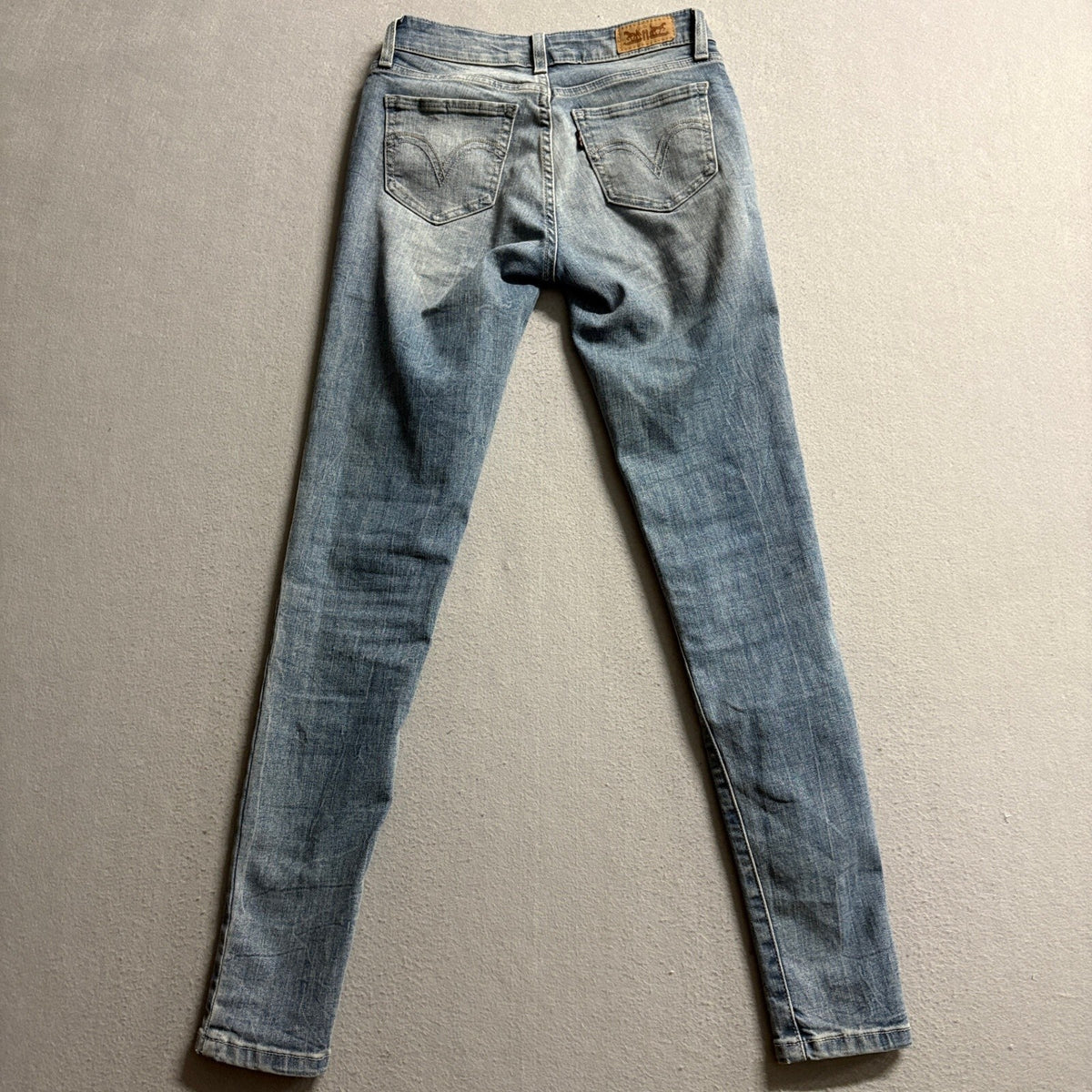 Levis Legging Jeans Womens 26x28 Blue Denim Skinny Stretch Low Rise