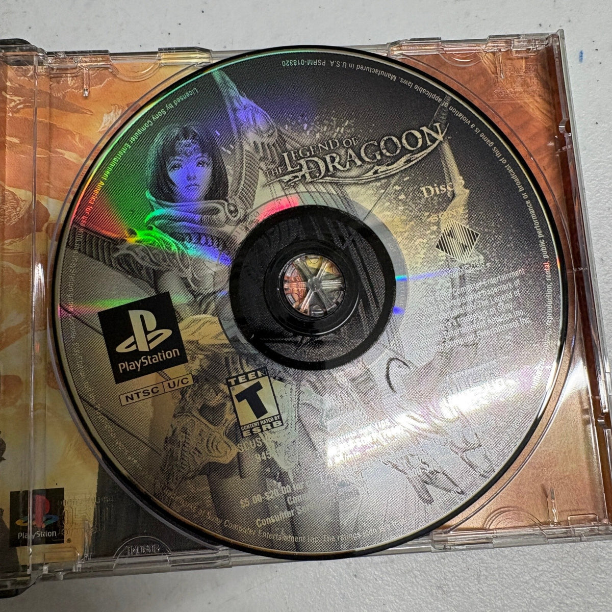The Legend of Dragoon PS1 Playstation 1 Incomplete Replacement Discs Case PS1