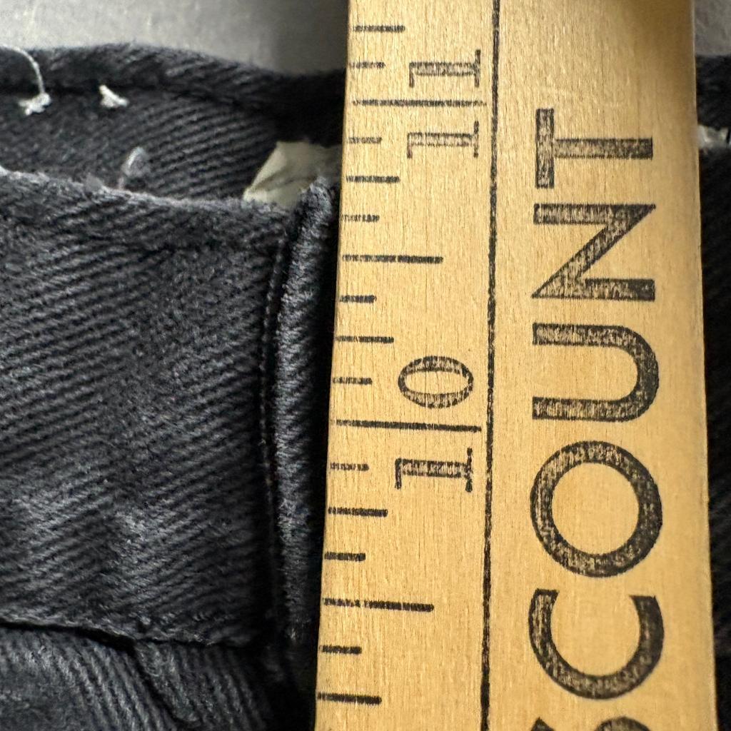 Vintage Bugle Boy Jeans Mens 30x30 Black Denim Gold Crest Series 90s