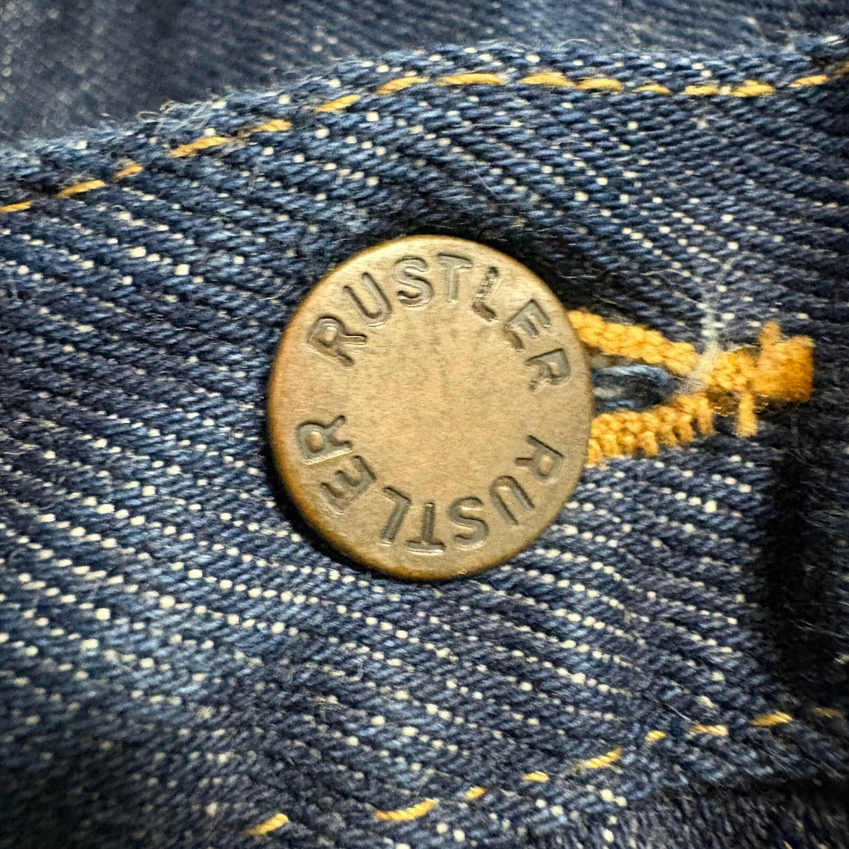Vintage Rustler Denim Jeans Womens 32x30 Made in USA Dark Wash Straight Leg