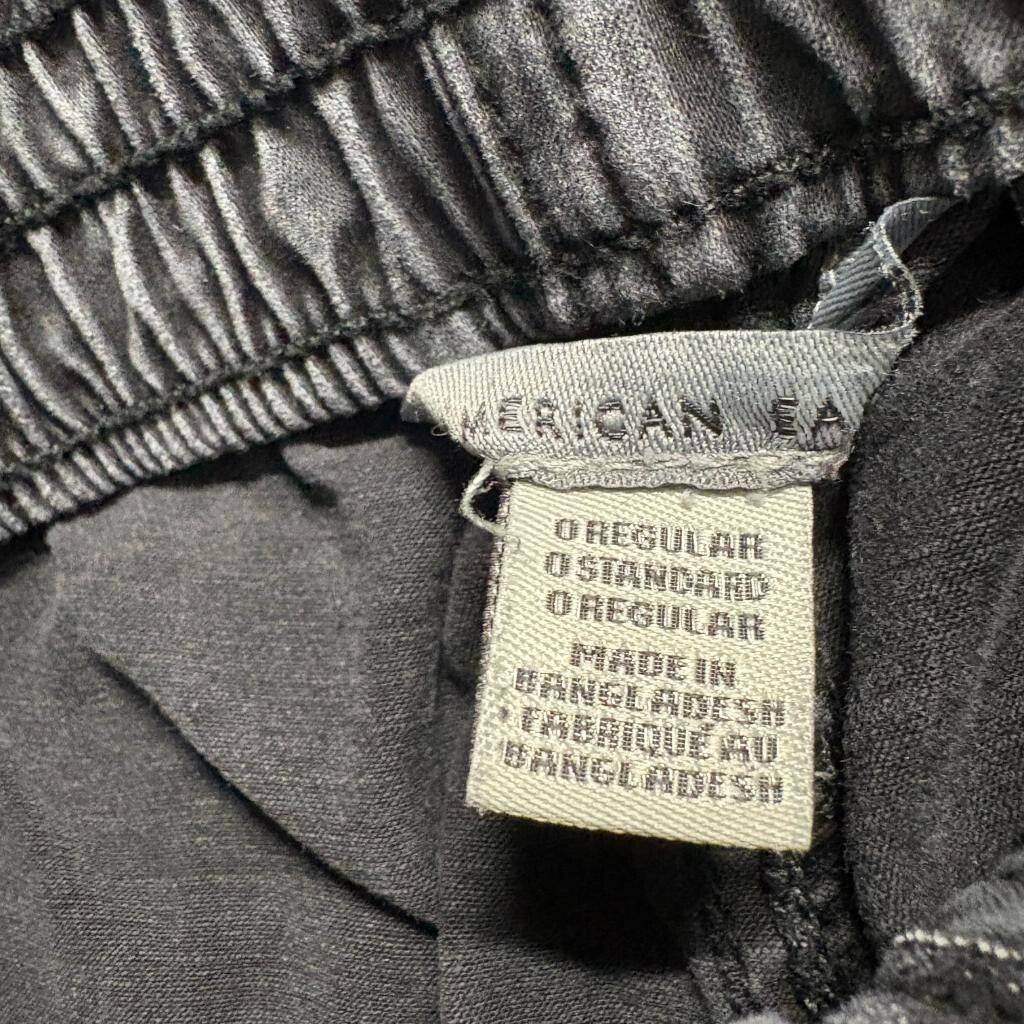 American Eagle Jogger Pants Womens 0 Gray Elastic Waist Utility Cargo Pockets