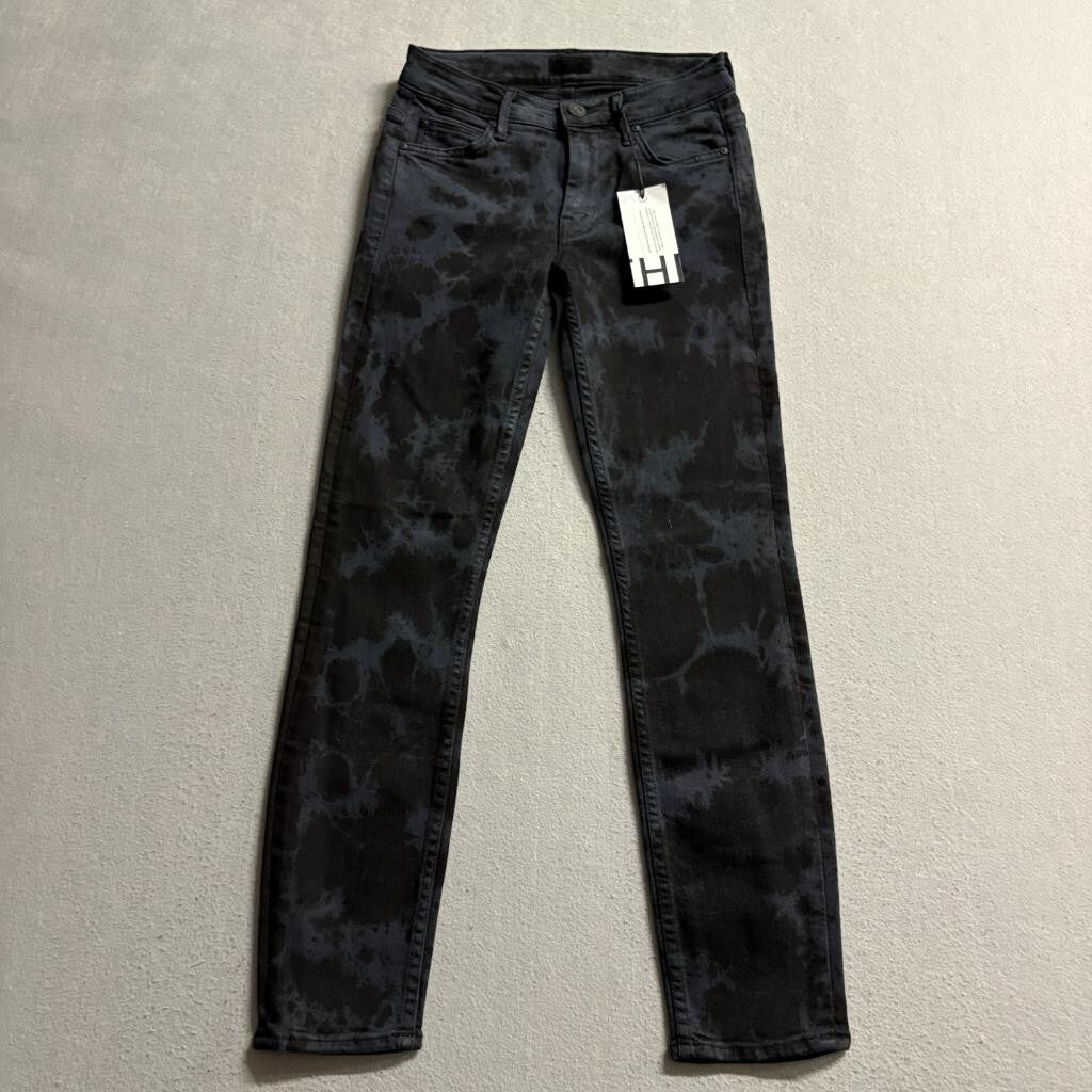 Mother The Muse Ankle Jeans Womens 24 Blame It On The Blackout Tie Dye Skinny
