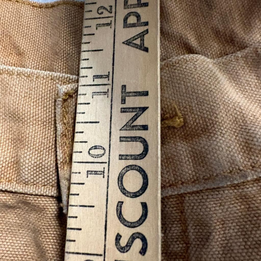 Vintage Carhartt Double Knee Pants Mens 36x28 Brown Cotton Duck Canvas Workwear