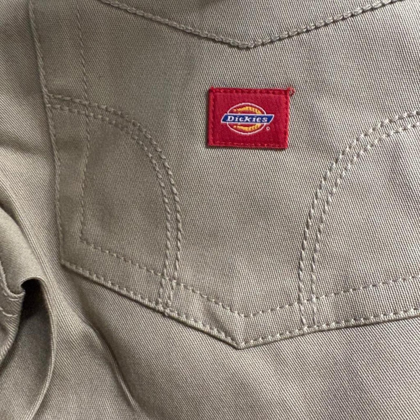 Dickies Girl Low Rise Skinny Pants Womens Size 1 Khaki Beige Stretch Chino NWT